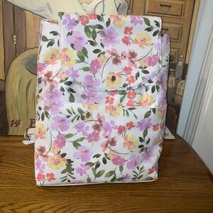 Time and Tru Floral Pastel Backpack